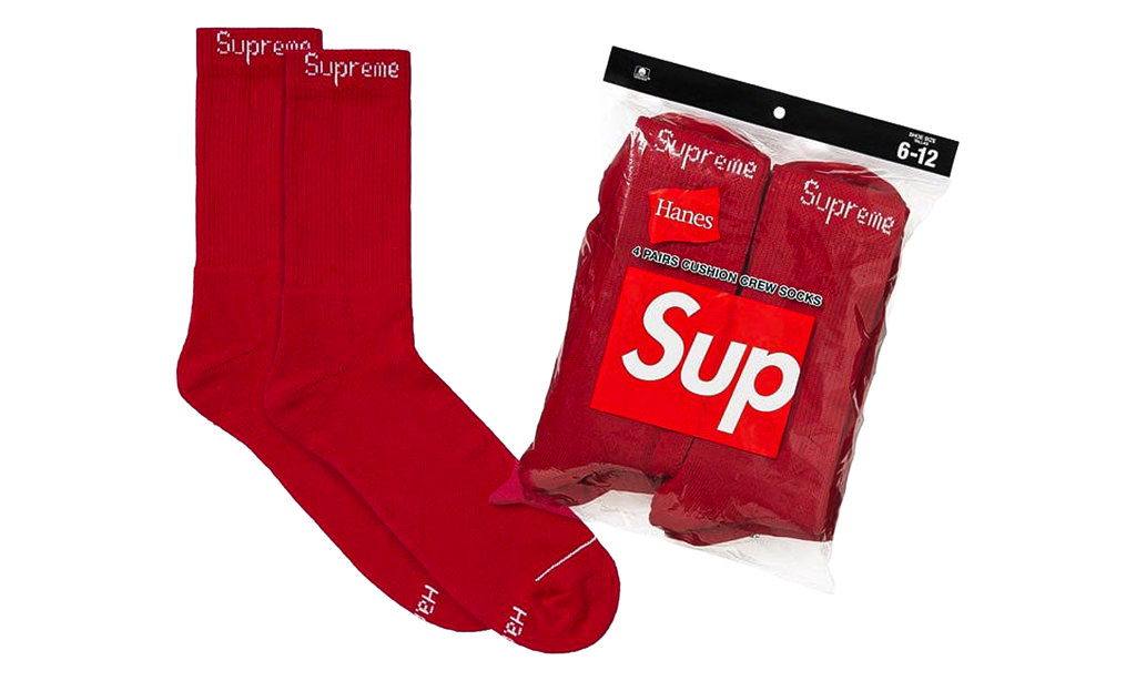 Hanes Socks (4) "Red" SU28603