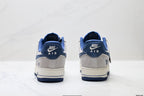 Nike Air Force 1 '07 LV8 Graphic Low-Top Sneakers – Grey/Navy