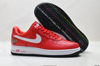 Nike Air Force 1 '07 LV8 Bear Graphic Low-Top Sneakers – Red/White