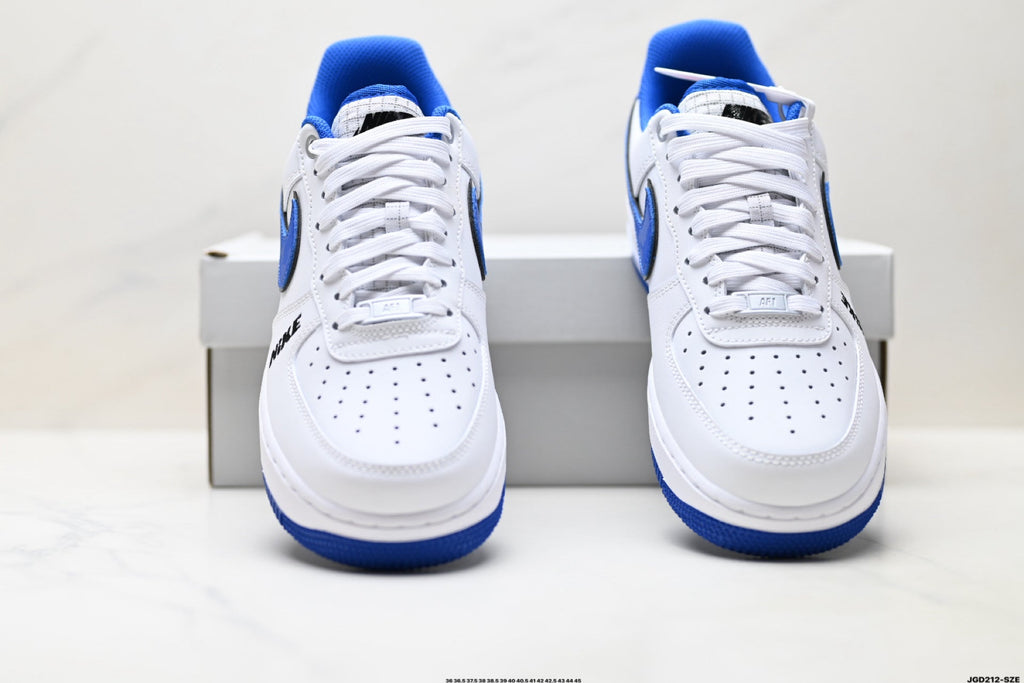 Nike Air Force 1 '07 LV8 Low-Top Sneakers – White/Royal Blue