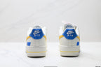 Nike Air Force 1 '07 LV8 Low-Top Sneakers – White/Yellow/Blue