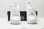 Nike Air Force 1 '07 LV8 Marble Low-Top Sneakers – White/Aqua