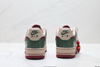 Nike Air Force 1 '07 LV8 Lunar New Year Low-Top Sneakers – Green/Burgundy