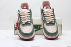 Nike Air Force 1 '07 LV8 Lunar New Year Low-Top Sneakers – Green/Burgundy