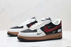 Nike Air Force 1 '07 LV8 Multi-Graphic Low-Top Sneakers – Black/Burgundy