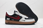 Nike Air Force 1 '07 LV8 Multi-Graphic Low-Top Sneakers – Black/Burgundy