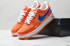 Nike Air Force 1 '07 LV8 Basketball Graphic Low-Top Sneakers – Orange/Blue