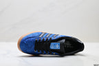 Gazelle Blue GG Monogram Low-Top Sneakers