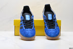 Gazelle Blue GG Monogram Low-Top Sneakers