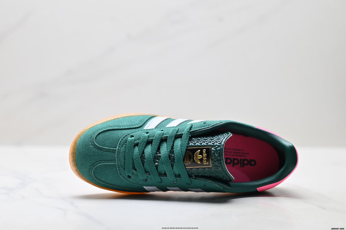 adidas Gazelle Green Pink Sneakers
