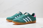 adidas Gazelle Green Pink Sneakers