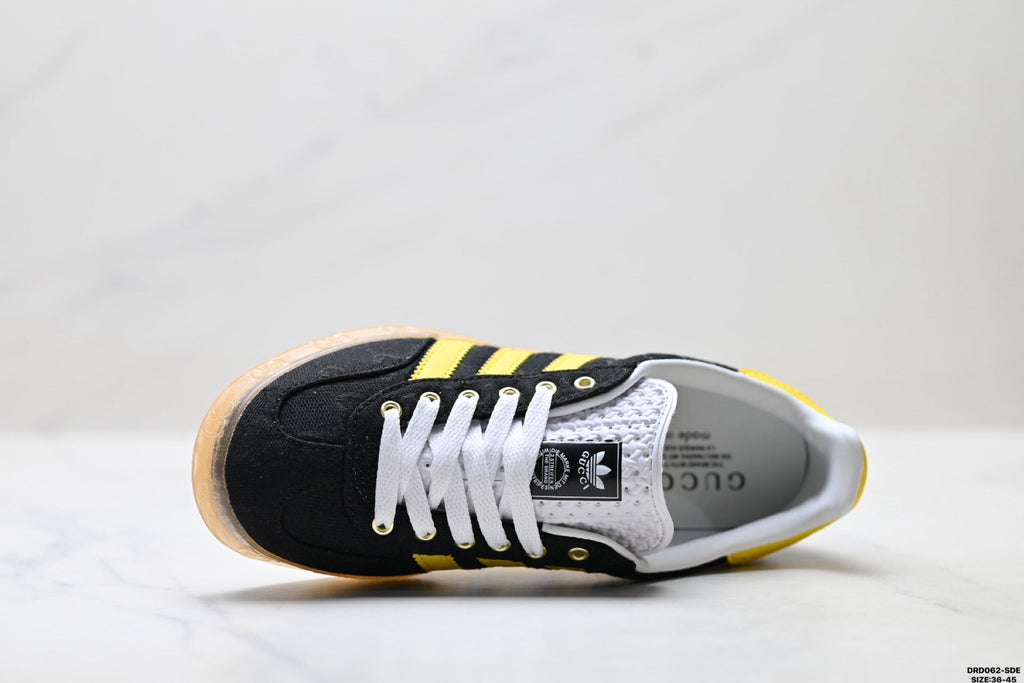 adidas Gazelle Black Yellow Sneakers