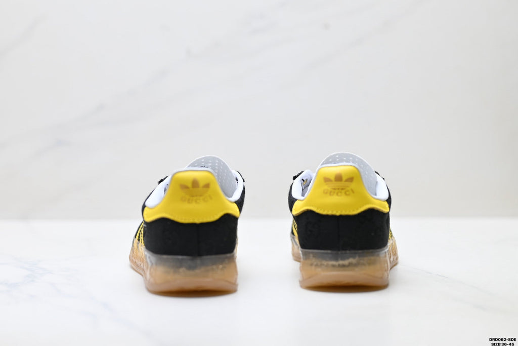 adidas Gazelle Black Yellow Sneakers
