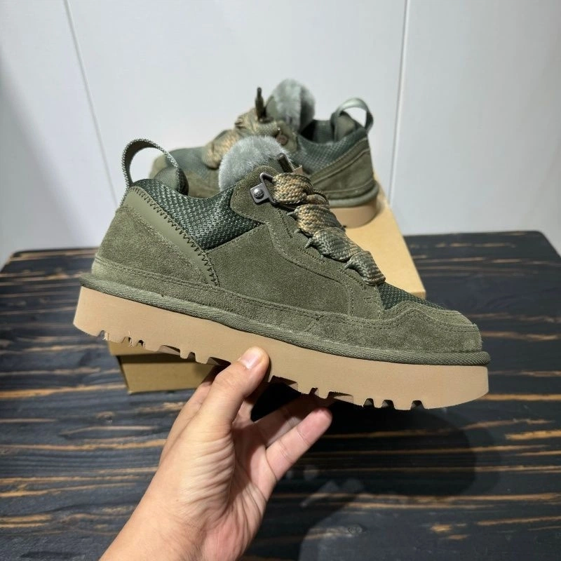 `Lowmel Suede Wool Lined Casual Sneakers Thick Bottom Winter Shoes`