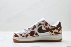 Nike Air Force 1 Low Cow Print | Brown Leather Sneakers