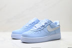 Nike Air Force 1 Low Baby Blue | Satin Lace Leather Sneakers