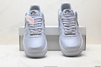 Nike Air Force 1 Low Monochrome | White Grey Textile Sneakers
