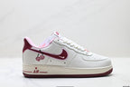 Nike Air Force 1 Low Cherry Embroidery | White Cherry Red Leather Sneakers