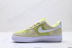 Nike Air Force 1 Low Lemon Yellow | Suede Leather Sneakers