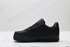 Nike Air Force 1 Low Triple Black | Jacquard Leather Sneakers