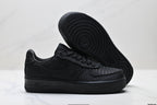 Nike Air Force 1 Low Triple Black | Jacquard Leather Sneakers