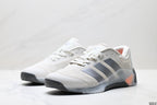 Adidas Grey White Court Shoes with Orange Accents