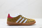 Adidas Originals Samba GG Monogram Gold Brown Sneakers