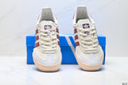 Adidas Jeans Off White Burgundy Sneakers – Classic Retro Lifestyle Shoes
