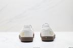 Adidas Samba Mary Jane Leather Sneakers – White Brown Retro Ballet Shoes