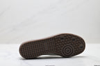 Adidas Samba Mary Jane Leather Sneakers – White Brown Retro Ballet Shoes