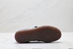 Adidas Samba Mary Jane Navy Leather Sneakers – Classic Gum Sole Ballet Shoes