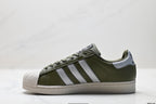 Adidas Superstar Olive Green Leather Sneakers – Classic Lifestyle Shoes