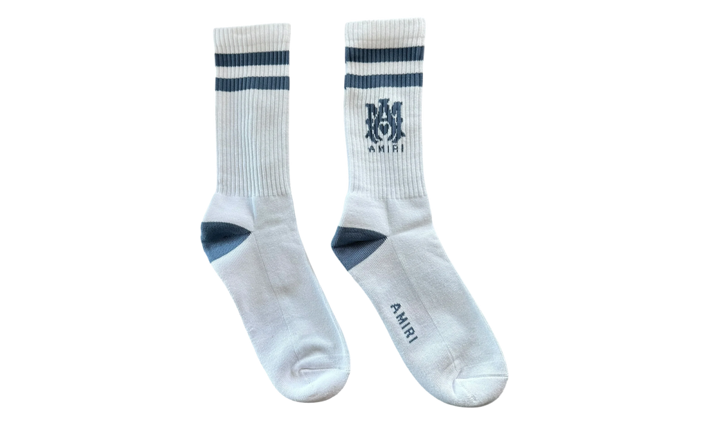 MA Logo Socks "White & Blue" PF22MHR004 807