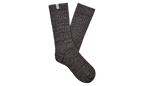 Rib Knit Slouchy Crew Socks "Grey / Black" 1014832 GRB