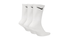 Everyday Lightweight Training Crew Socks (3 Pairs) "White / Black" SX7676 100