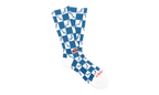 Matty Boy 99 Eyes Socks "Blue / White" CHRM0718