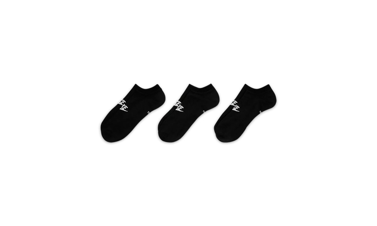 Everyday Essential No-Show Socks "Black - (3 Pairs)" DX5075 010