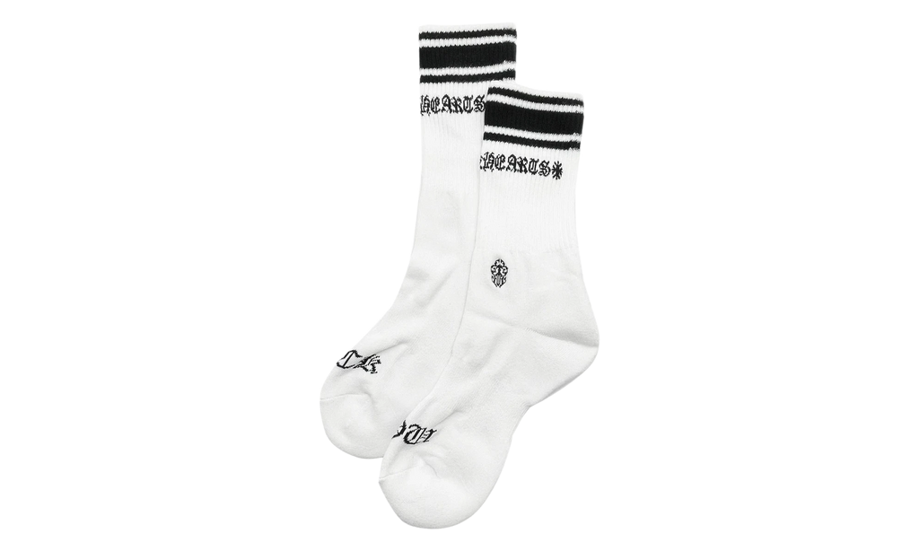 Striped Sport Socks "White / Black" CHRM1976
