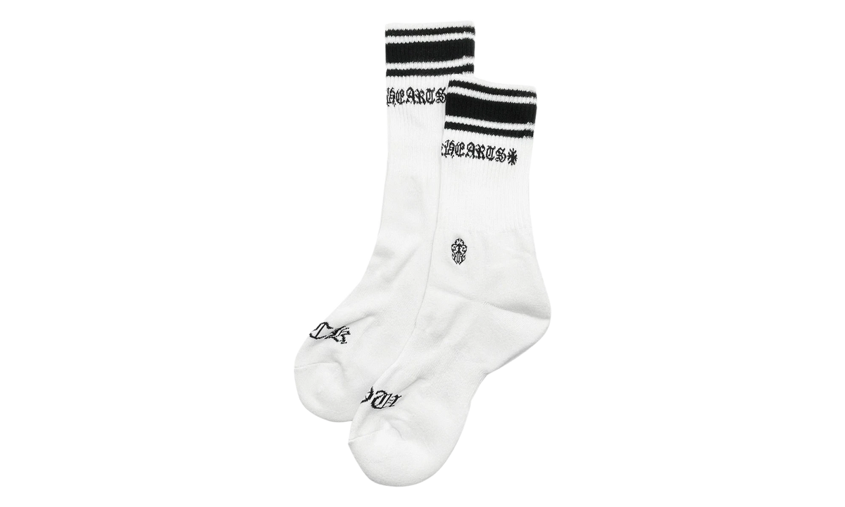 Striped Sport Socks "White / Black" CHRM1976