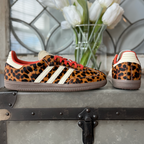 adidas Samba OG Red Leopard Women's