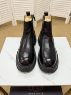 UGG Black Leather Chelsea Boots