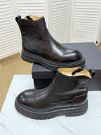 UGG Black Leather Chelsea Boots