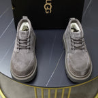 UGG Gray Suede Lace-Up Casual Shoes