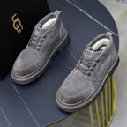 UGG Gray Suede Lace-Up Casual Shoes