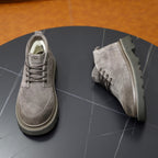UGG Gray Suede Lace-Up Casual Shoes