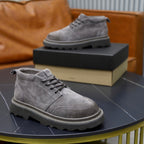 UGG Gray Suede Lace-Up Casual Shoes