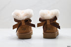 UGG Classic Ultra Mini Bow Ankle Boots