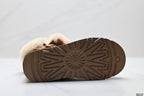 UGG Classic Mini Heritage Fluff Buckle Boots