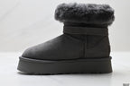 UGG Classic Mini Heritage Fluff Buckle Boots