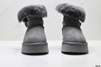 UGG Classic Mini Heritage Fluff Buckle Boots